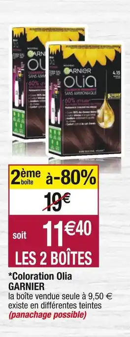 Cora x Carrefour Garnier *coloration olia offre