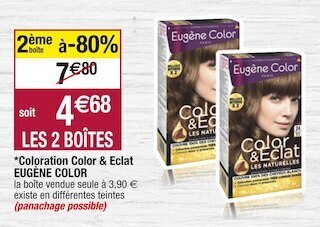 Cora x Carrefour Eugène color *coloration color & eclat offre