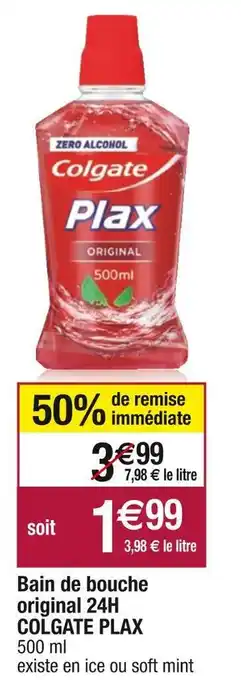 Cora x Carrefour Colgate plax bain de bouche original 24h offre