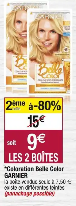 Cora x Carrefour Garnier *coloration belle color offre