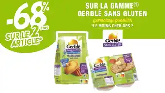 Cora x Carrefour Gerblé -68% sur le 2ème article sur la gamme gerblé sans gluten offre