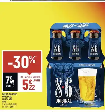 Spar 8 .6 bière blonde original 8,6% vol offre