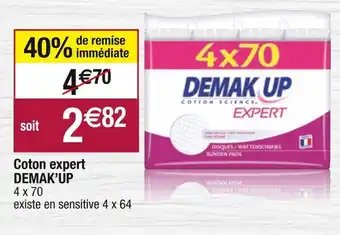 Cora x Carrefour Demak’up coton expert offre