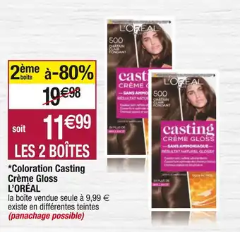 Cora x Carrefour L’oréal *coloration casting crème gloss offre