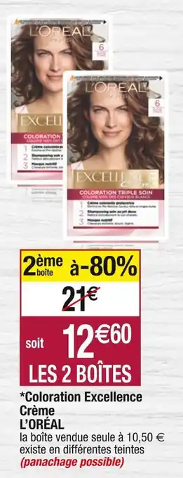Cora x Carrefour L’oréal *coloration excellence crème offre