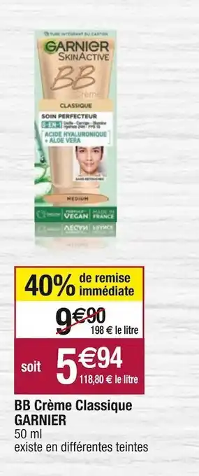 Cora x Carrefour Garnier bb crème classique offre