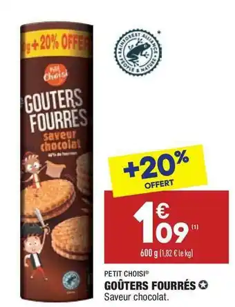 ALDI Goûter Fourrés Petit Choisi offre