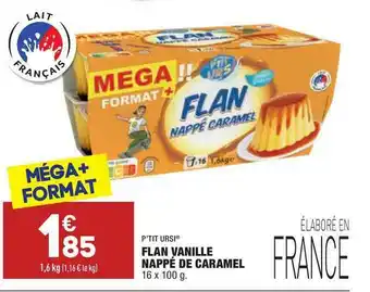 ALDI Flan Vanille Nappé De Caramel P'tit Ursi offre