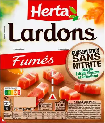 Herta lardons fumés sans nitrite