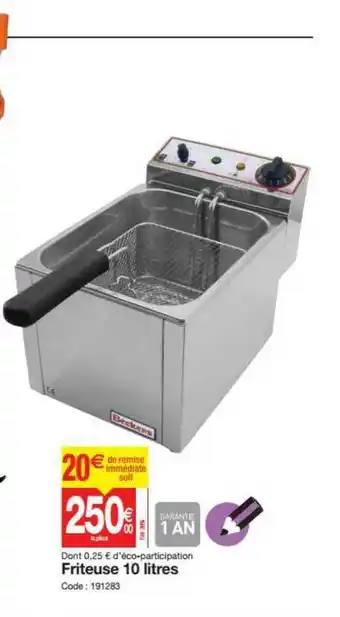 Promocash Friteuse 10 Litres offre