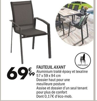 La Foir'Fouille Fauteuil Axant offre