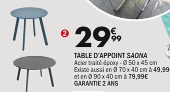 La Foir'Fouille Table D'appoint Saona offre