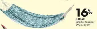 Hamac Cotton Et Polyster 200 x 150 cm