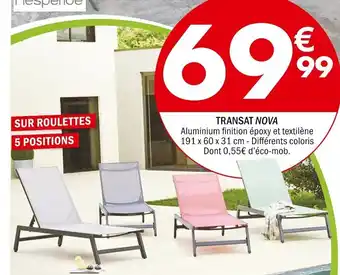 La Foir'Fouille Transat Nova offre