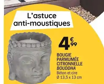 La Foir'Fouille Bougie Parmumée Citronnelle Bouddha offre