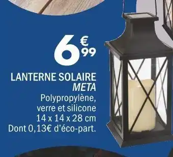 La Foir'Fouille Lanterne Solaire Meta offre