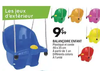La Foir'Fouille Balancoire Enfant offre
