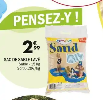 La Foir'Fouille Sac De Sable Lavé offre