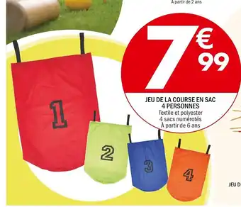 La Foir'Fouille Jeu De La Course En Sac 4 Personnes offre