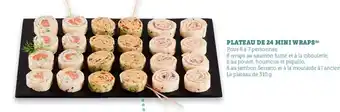 Hyper U Plateau De 24 Mini Wraps offre