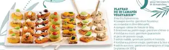 Hyper U Plateau De 30 Canapés Végétarien offre