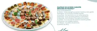 Hyper U Plateau De 48 Mini Canapés Régions De France offre