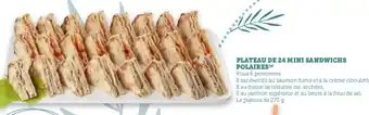 Hyper U Plateau De 24 Mini Sandwichs Polaires offre