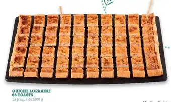 Hyper U Quiche Lorraine 66 Toasts offre