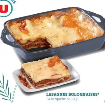 Hyper U Lasagnes Bolognaises offre