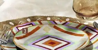 Géant Casino Assiette A Dessert Ø 19cm Terre Mexicaine offre