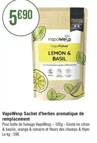 VapoWesp Sachet D'Herbes Aromatique De Remplacement