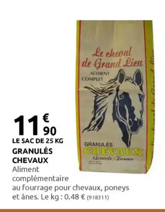 Rural Master Granulés Chevaux offre