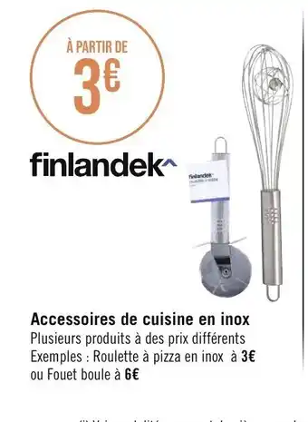 Géant Casino Accessoires De Cuisine En Inox offre