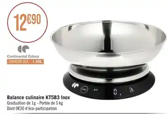 Géant Casino Balance Culinaire KT5B3 Inox offre