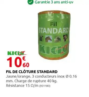 Rural Master Fil De Cloture Standard offre