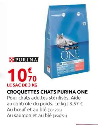 Rural Master Croquettes Chats Purina One offre