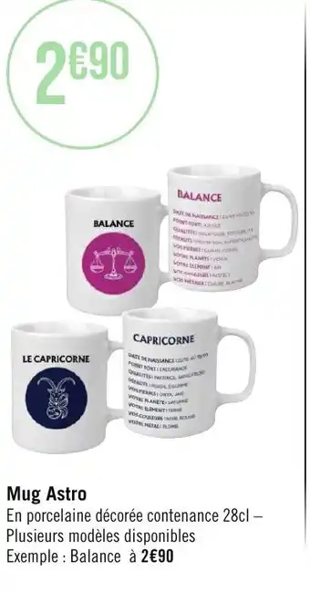 Géant Casino Mug Astro offre