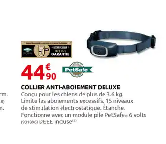 Rural Master Coliier Anti-Aboiement Deluxe offre