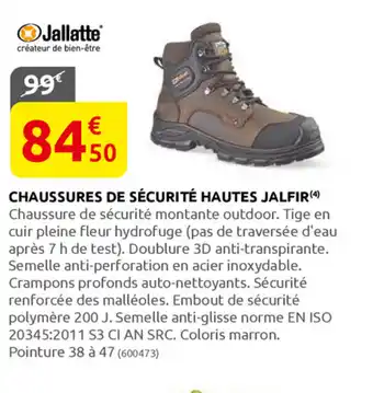 Rural Master Chaussures De Sécurité Hautes Jalfir offre