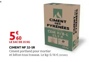 Rural Master Ciment NF 32-5R offre