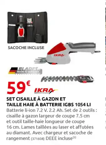 Set Cisaille A Gazon Et Taille Haie a Batterie lGBS 1054 Ll