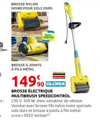 Rural Master Brosse Electrique Multibrush Speedcontrol offre