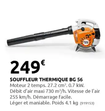 Rural Master Soufleur Thermiuque BG 56 offre
