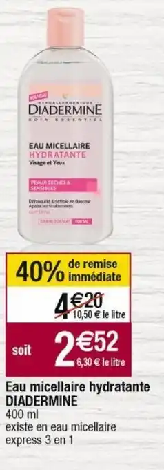 Cora x Carrefour Cosmétique diadermine offre