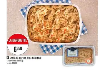 Gratin de hareng et de Cabillaud