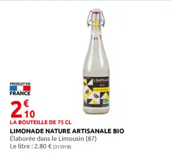 Rural Master Limonade Nature Artisanale Bio offre
