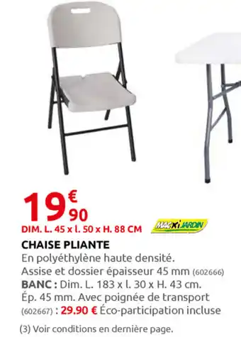 Rural Master Chaise Pliante offre
