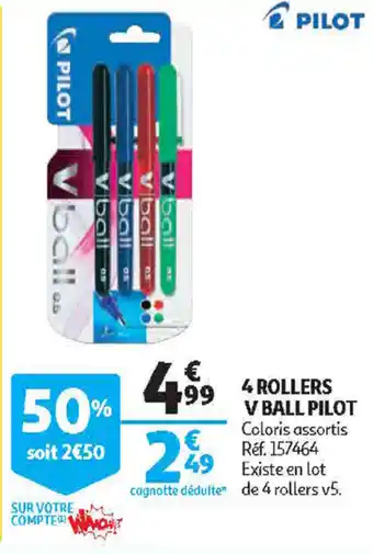 4 Rollers V Ball Pilot