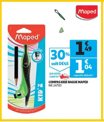 Auchan Direct Compas kidz bague maped offre