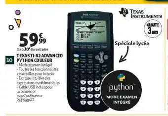 Texasti-82 advanced python couleur